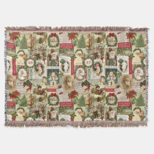 VINTAGE CHRISTMAS COLLAGE DECKE