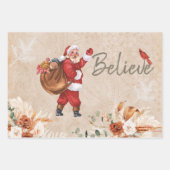 Vintage Christmas Collage Decoupage Geschenkpapier Set (Vorderseite 2)