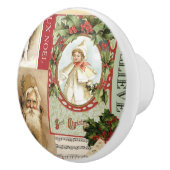 VINTAGE CHRISTMAS COLLAGE KERAMIKKNAUF (Rechts)