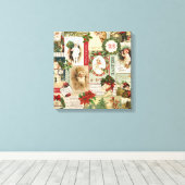 VINTAGE CHRISTMAS COLLAGE LEINWANDDRUCK (Insitu (Holzboden))