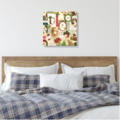 VINTAGE CHRISTMAS COLLAGE LEINWANDDRUCK (Insitu (Schlafzimmer))