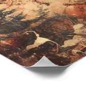 Vintage Christmas Collage Poster (Ecke)