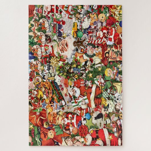 Vintage Christmas Collage Puzzle (Vertikal)