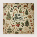 Vintage Christmas Collage Puzzle<br><div class="desc">Weihnachtssammlerpuzzle</div>
