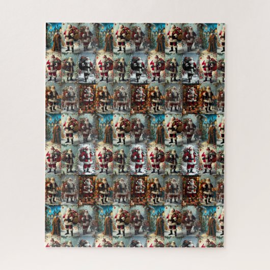 Vintage Christmas Collage | Retro Holiday Puzzle (Vertikal)