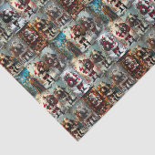 Vintage Christmas Collage | Retro Holiday Seidenpapier (Ausschnitt)
