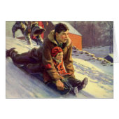 Vintage Christmas Danke (Vorderseite (Horizontal))