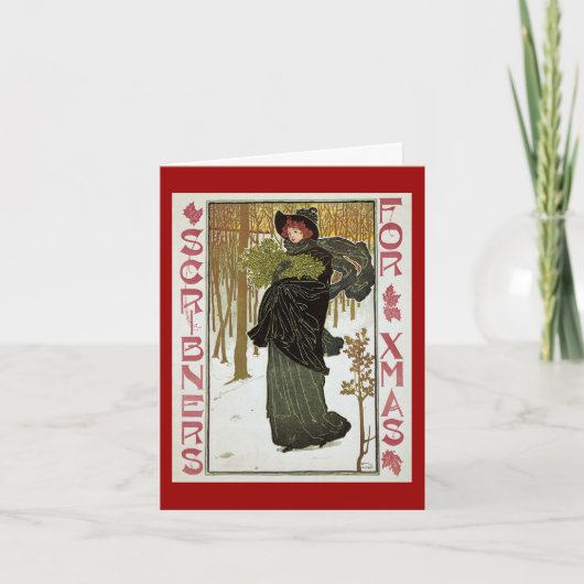 Vintage Christmas Danke (Vorderseite)