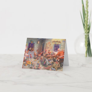 Vintage Christmas Danke Feiertagskarte