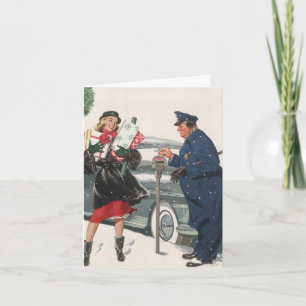 Vintage Christmas Danke Feiertagskarte