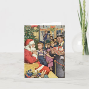 Vintage Christmas Danke Feiertagskarte