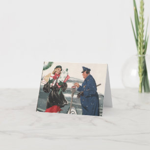 Vintage Christmas Danke Feiertagskarte