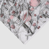 Vintage Christmas Decorations in Snowed Trees  Seidenpapier (Ausschnitt)