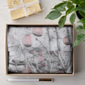 Vintage Christmas Decorations in Snowed Trees  Seidenpapier (Geschenk)