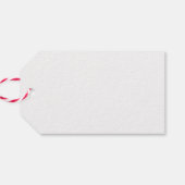 Vintage Christmas Diner Geschenkanhänger (Rückseite Horizontal)