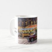 Vintage Christmas Diner Kaffeetasse (Vorderseite Links)