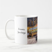 Vintage Christmas Diner Kaffeetasse (Links)