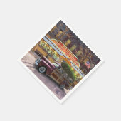 Vintage Christmas Diner Serviette (Ecke)