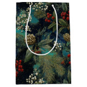 Vintage Christmas Elegant Sparkle II Mittlere Geschenktüte (Vorderseite)