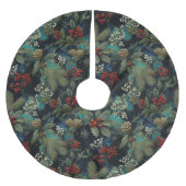 Vintage Christmas Elegant Sparkle II Polyester Weihnachtsbaumdecke (Vorderseite)