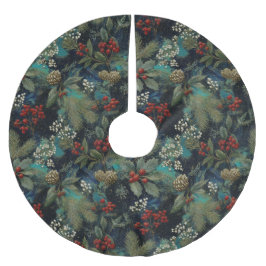 Vintage Christmas Elegant Sparkle II Polyester Weihnachtsbaumdecke