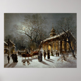 Vintage Christmas Eve Archival Print Poster