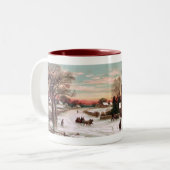 Vintage Christmas Eve Coffee Tasse (Vorderseite Links)