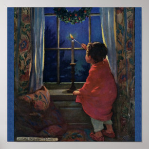 Vintage Christmas Eve - Jessie Willcox Smith Poster