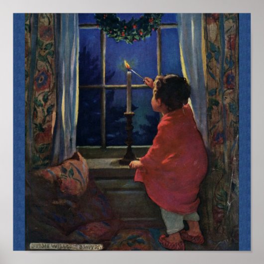 Vintage Christmas Eve - Jessie Willcox Smith Poster (Vorne)