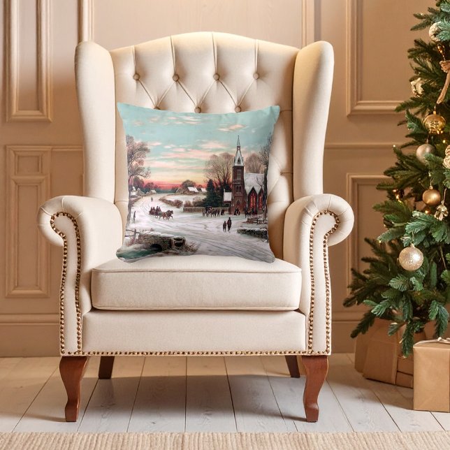Vintage Christmas Eve Pillow Kissen (Von Creator hochgeladen)