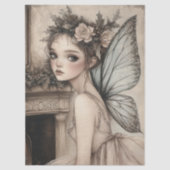 Vintage Christmas Fairy Ballerina Decoupage Seidenpapier (Vorderseite)