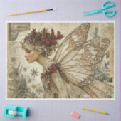 Vintage Christmas Fairy Seidenpapier (Basteln)