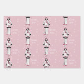 Vintage Christmas Fashion Geschenkpapier Set (Vorderseite 2)