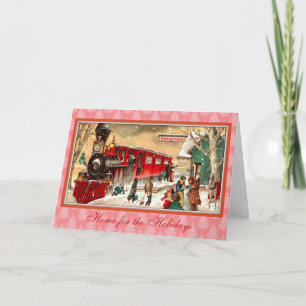 Vintage Christmas Feiertagskarte