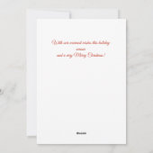 Vintage Christmas Feiertagskarte (Rückseite)