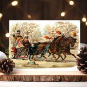 Vintage Christmas Feiertagspostkarte