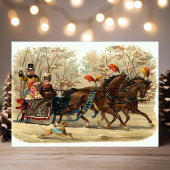 Vintage Christmas Feiertagspostkarte