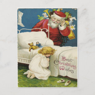 Vintage Christmas Feiertagspostkarte
