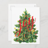 Vintage Christmas Feiertagspostkarte (Vorne/Hinten)