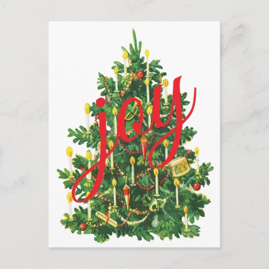 Vintage Christmas Feiertagspostkarte (Vorderseite)