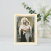 Vintage Christmas Feiertagspostkarte (Stehend Vorderseite)