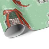 Vintage Christmas Gift Boxes Geschenkpapier (Rolleneckpunkt)