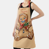 Vintage Christmas Ginger Mann Personalisiert Schürze (InSitu)