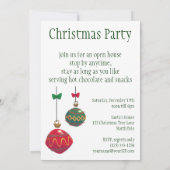 Vintage Christmas Gingham Puppy Party Einladung (Rückseite)