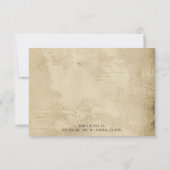 Vintage Christmas Gold RSVP Card | Elegant (Rückseite)