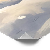 Vintage Christmas Greeting Card – Majestic Snow- Poster (Ecke)