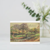 Vintage Christmas Greetings Postcard Postkarte (Stehend Vorderseite)