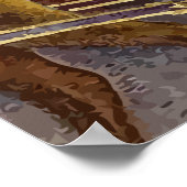 Vintage Christmas Greetings Poster (Ecke)