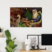 Vintage Christmas Greetings Poster (Heimbüro)