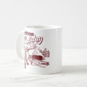 Vintage Christmas Holiday  Kaffeetasse (Vorderseite Links)